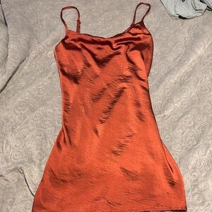 J for Justify Copper Satin Dress